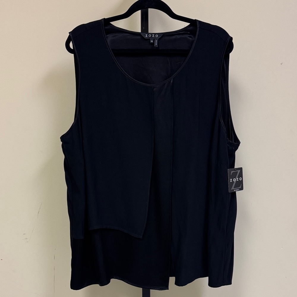 Zozo Black Sleeveless Women's Blouse